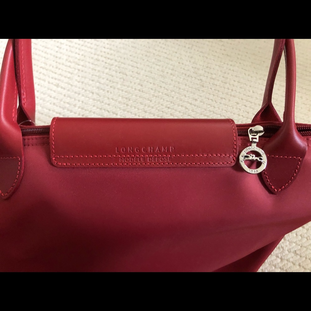 Longchamp Le Pliage Néo Tote Bag L Red BRAND NEW - Picture 4 of 7